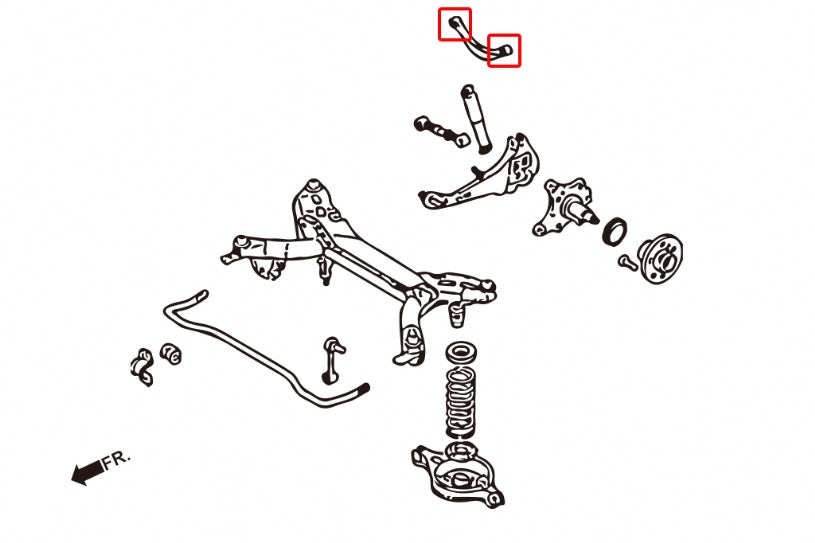 Set bucse brat suspensie superior spate Hardrace pentru Mazda Mazda 6 - 7300