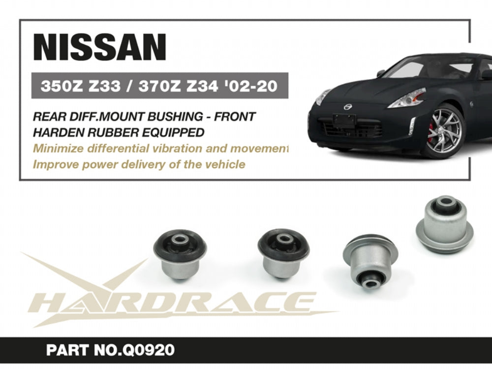 Set bucse tampon diferential spate, capat fata Hardrace pentru Infiniti G / Nissan 350Z / 370Z - Q0920