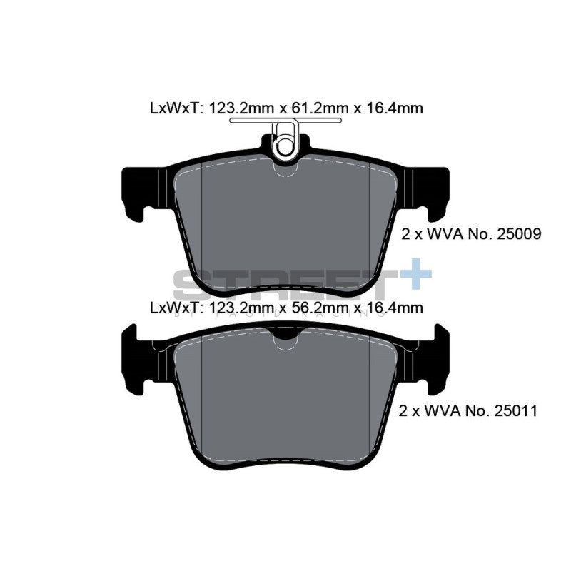 Placute Frana Spate Pagid Street+ T8102 - Audi S3 8V