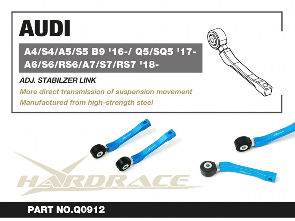 Bieleta antiruliu spate reglabila Hardrace pentru Audi A4 / A5 - Q0912