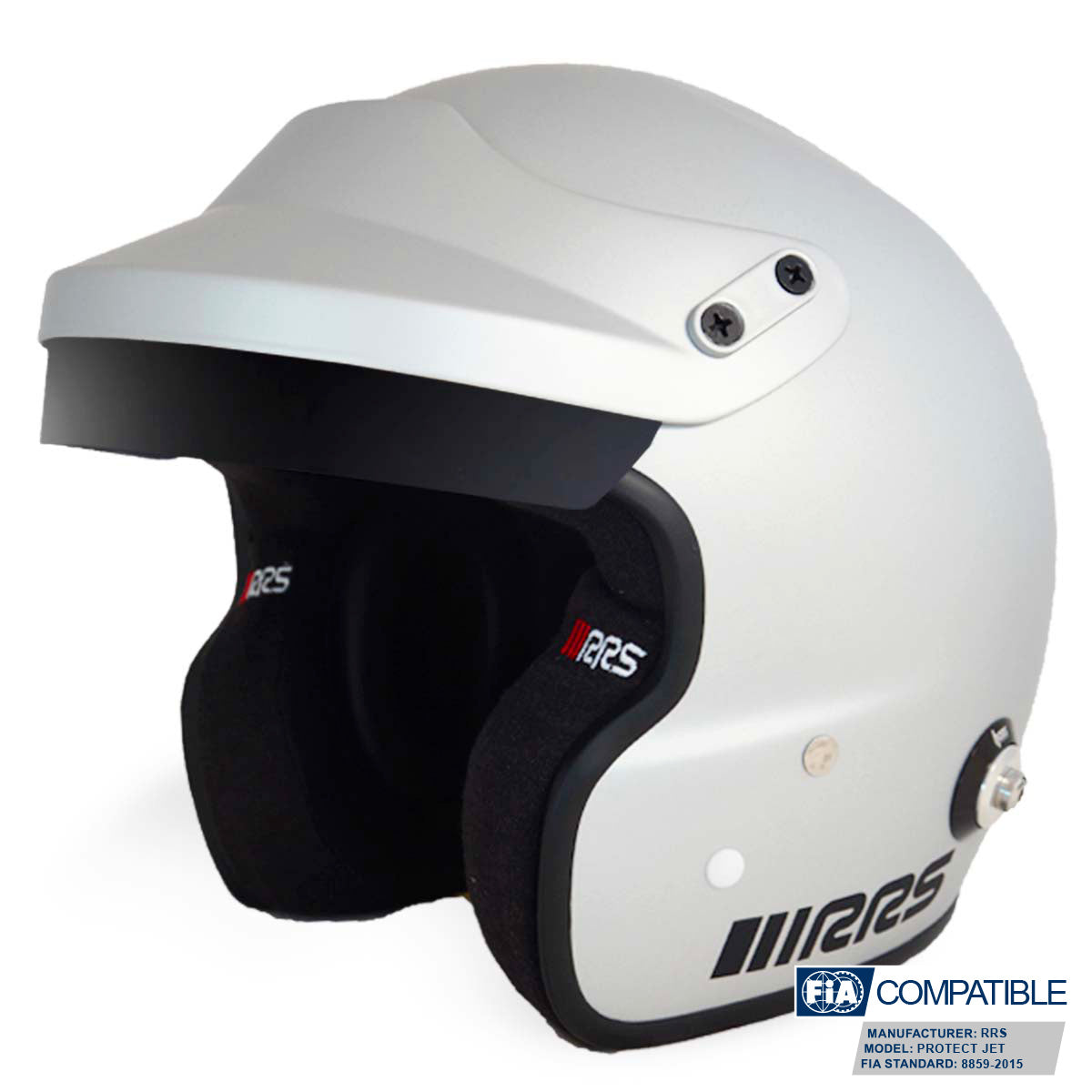 Casca FIA RRS PROTECT JET PREMIUM Gri Mat