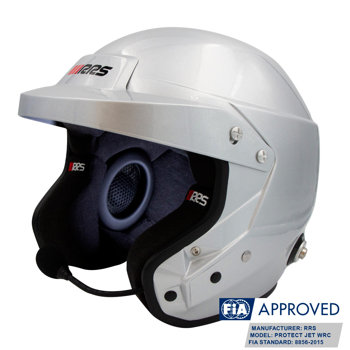 Casca FIA RRS PROTECT WRC SPORT PLUS Gri cu kit radio