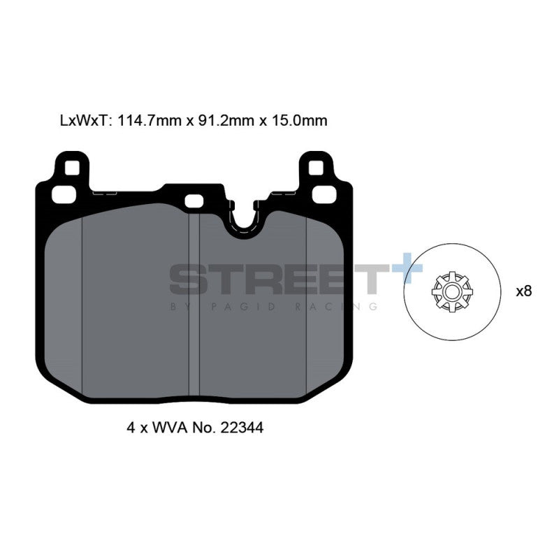 Placute Frana Fata Pagid Street+ T8162 - Mini F55