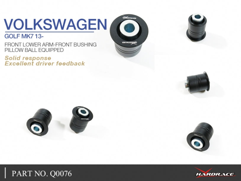 Set bucse brat suspensie inferior fata, capat fata Hardrace pentru Audi A3 / RS3 / Skoda Karoq / Kodiaq / Volkswagen Cad