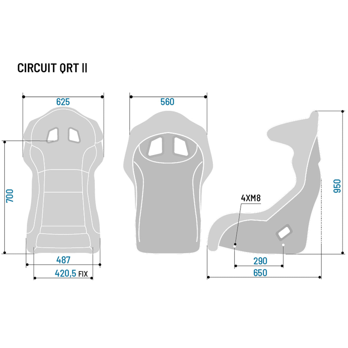Scaun FIA Sparco Circuit II QRT - Marime L/XL - Valabilitate 2031