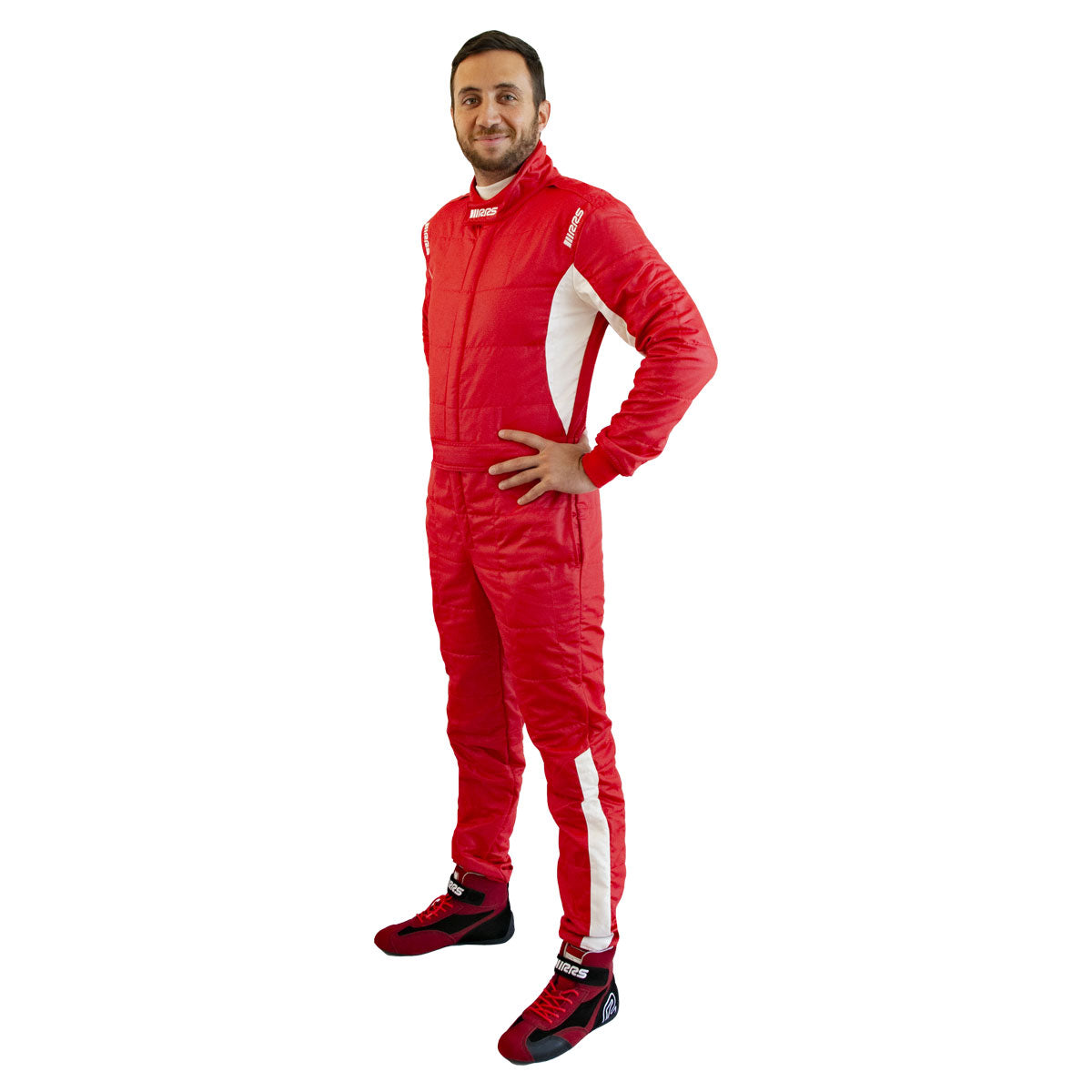 Combinezon FIA RRS DIAMOND STAR RACE SUIT RED