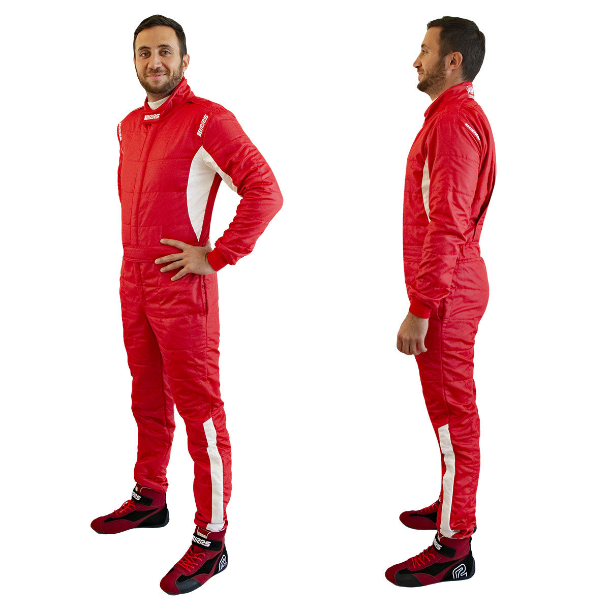 Combinezon FIA RRS DIAMOND STAR RACE SUIT RED