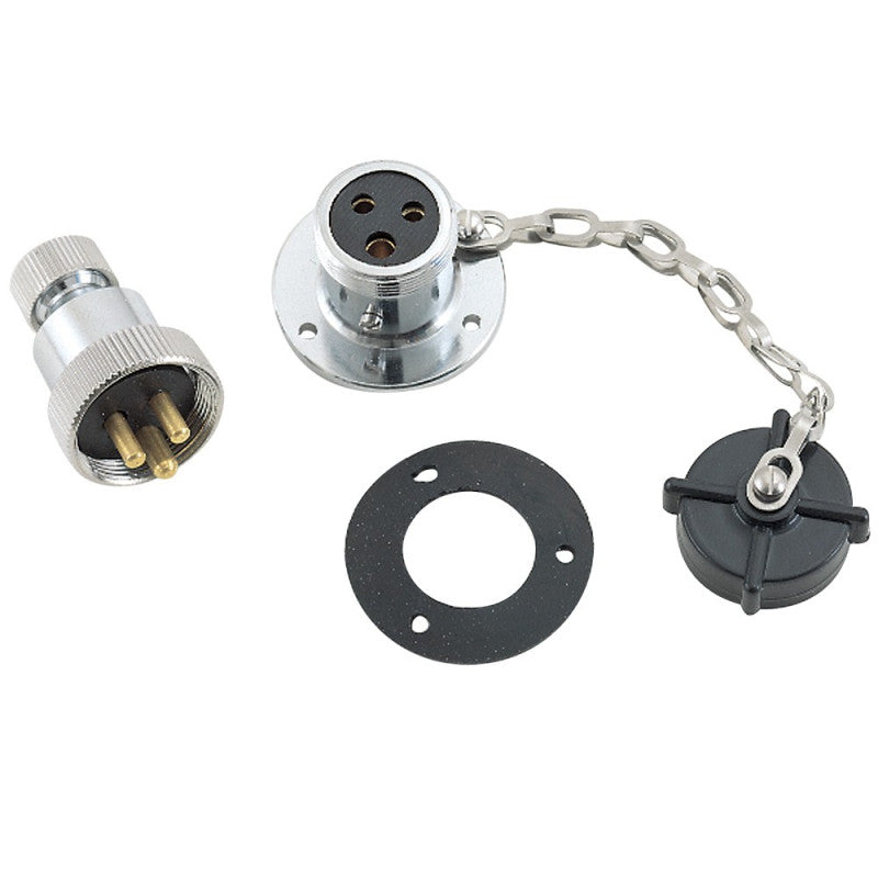 Conector etans 3 poli, polarizat, 12V si 24V