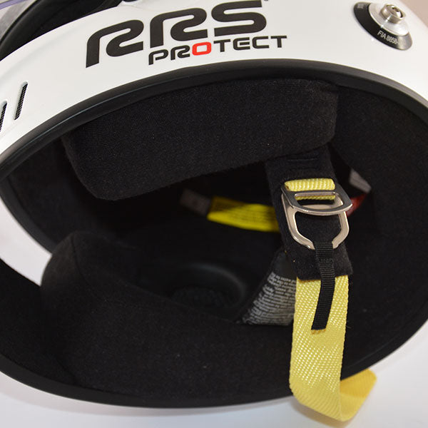 Casca FIA integrala RRS PROTECT RALLY Alb
