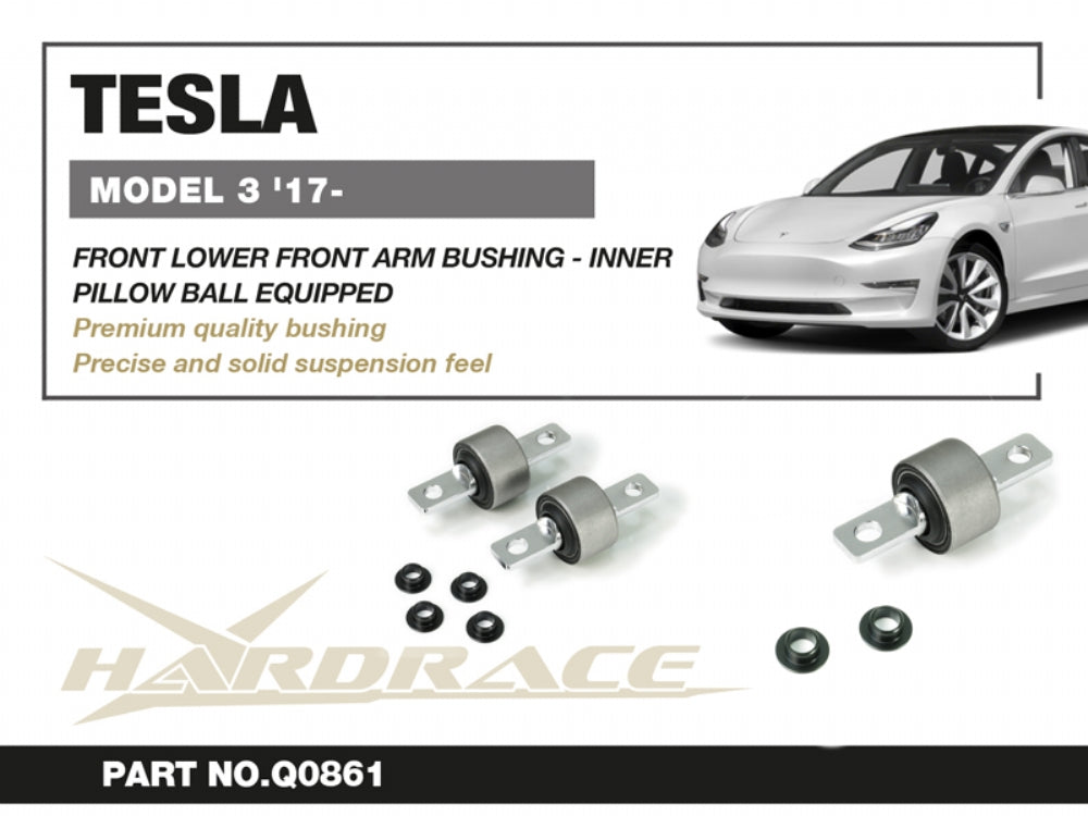 Set bucse brat suspensie inferior fata, capat interior Hardrace pentru Tesla Model 3 / Model Y - Q0861
