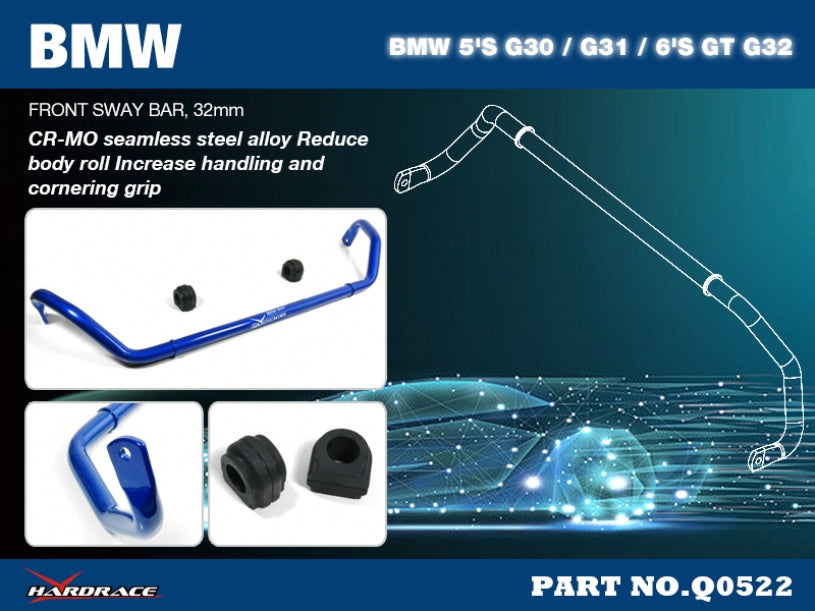 Bara stabilizatoare fata Hardrace pentru BMW Seria 5 / Seria 6 - Q0522