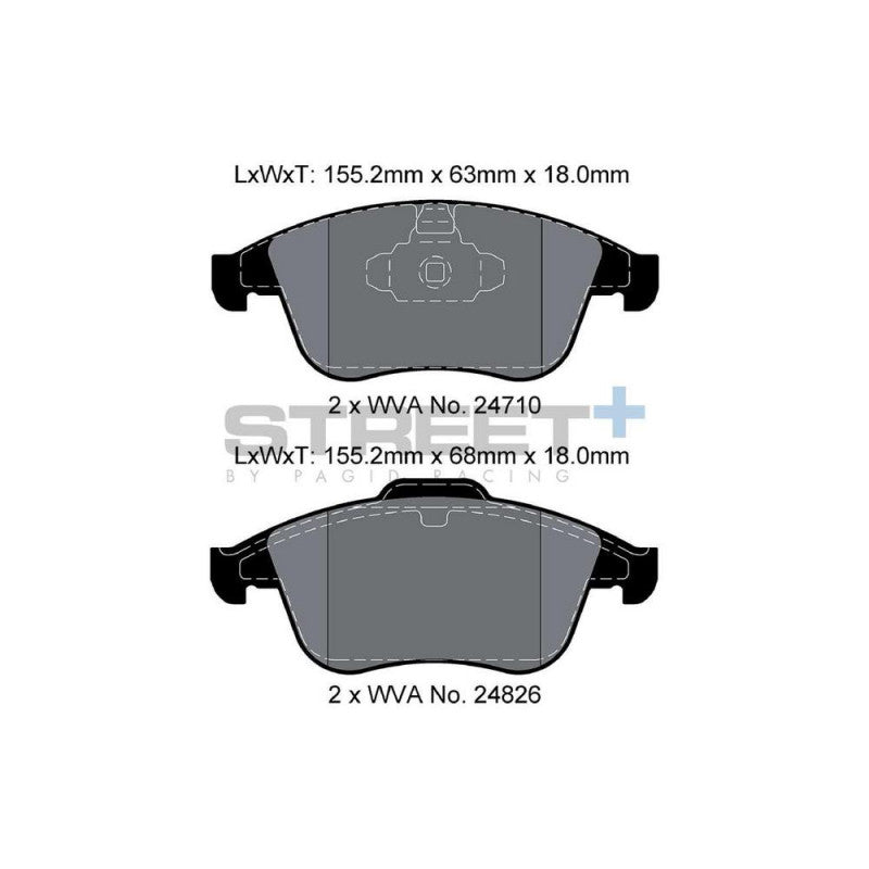 Placute Frana Fata Pagid Street+ T8191 - Renault Clio