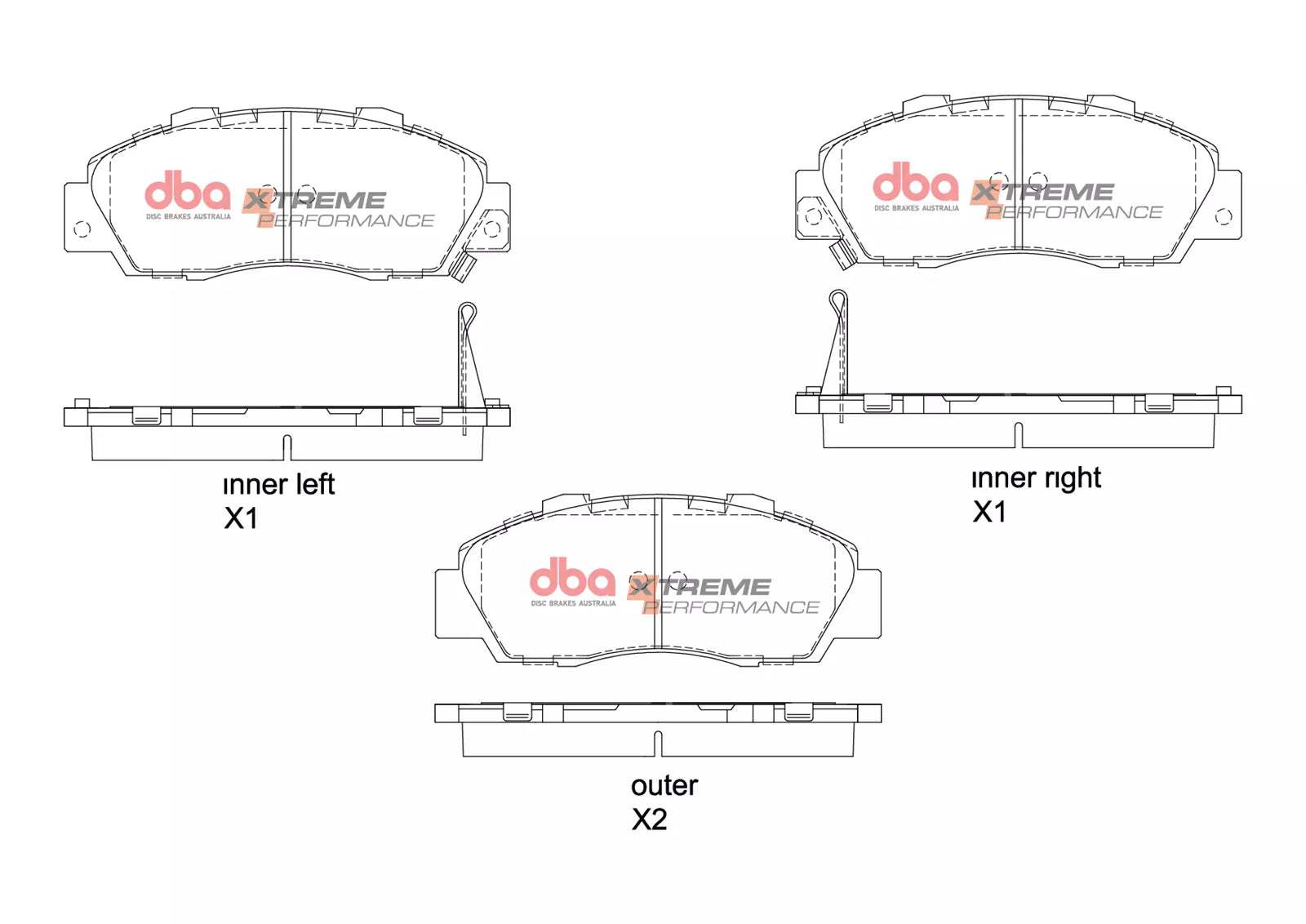 Placute Frana DBA Xtreme Performance Fata Honda DB1206XP