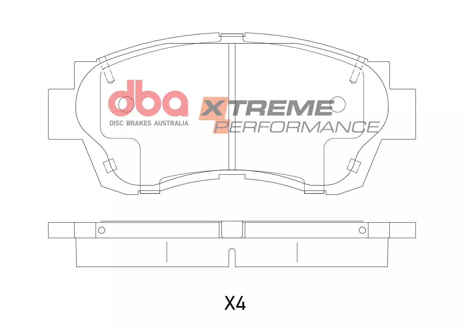 Placute Frana DBA Xtreme Performance Fata Toyota Altezza DB1209XP