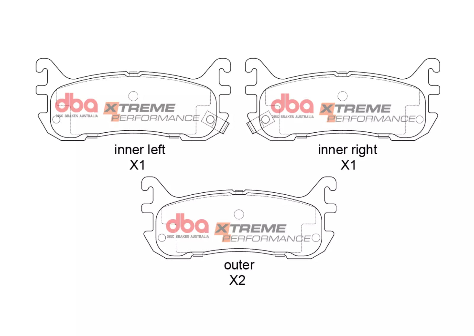 Placute Frana DBA Brake Kit Street Series T2 Slotted & Xtreme Performance (2x DBA534S + DB1283XP) Spate Mazda MX-5 DBA534S-1283XP
