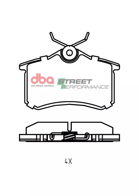 Placute Frana DBA Street Performance Spate DB1449SP