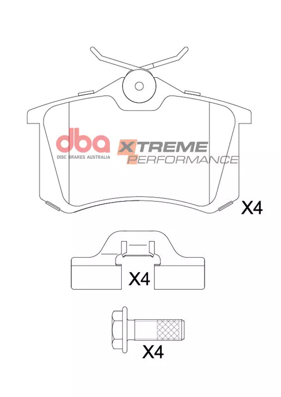 Placute Frana DBA Xtreme Performance Spate DB1449XP
