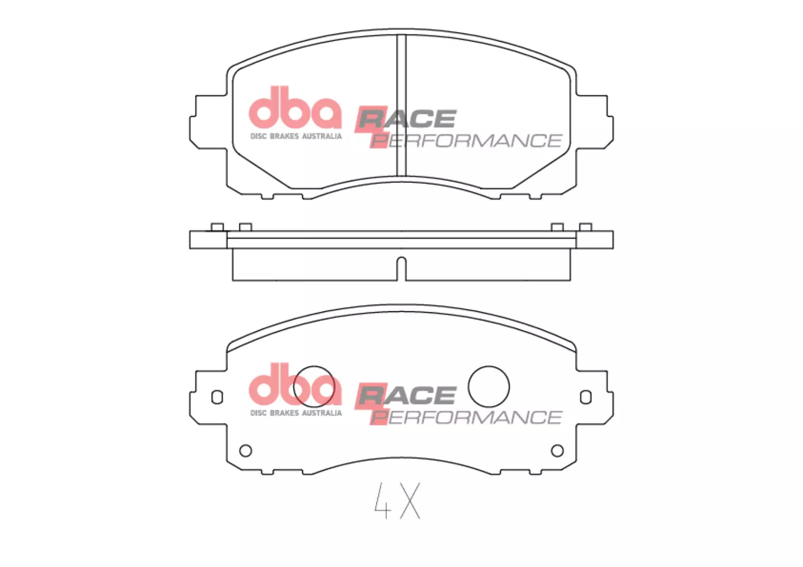 Placute Frana DBA Race Performance Fata Subaru Impreza / Subaru XV DB15042RP