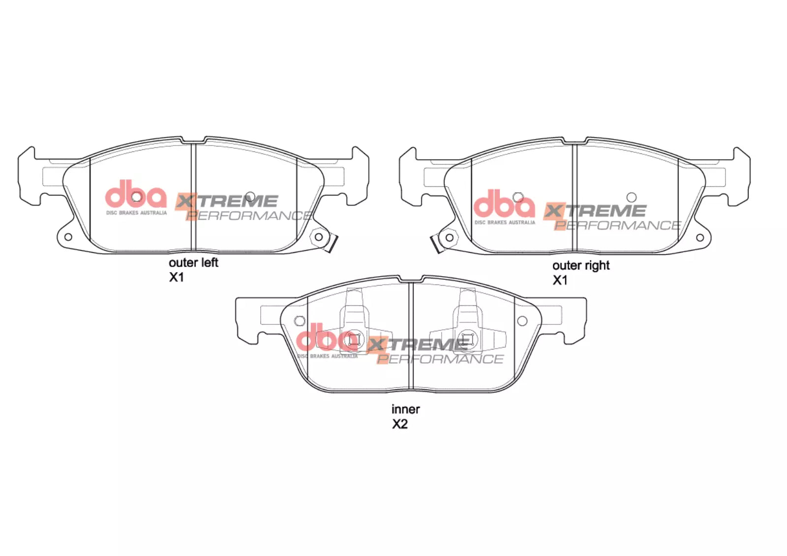 Placute Frana DBA Xtreme Performance Fata Ford Focus DB15089XP