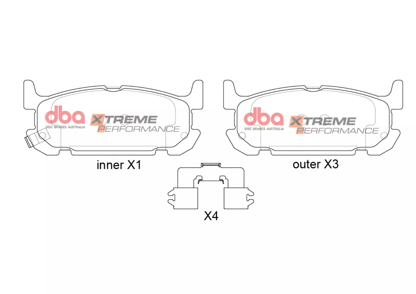Placute Frana DBA Brake Kit 4000 Series T3 Slotted & Xtreme Performance (2x DBA4546S + DB1508XP) Spate Mazda MX-5 DBA4546S-1508XP