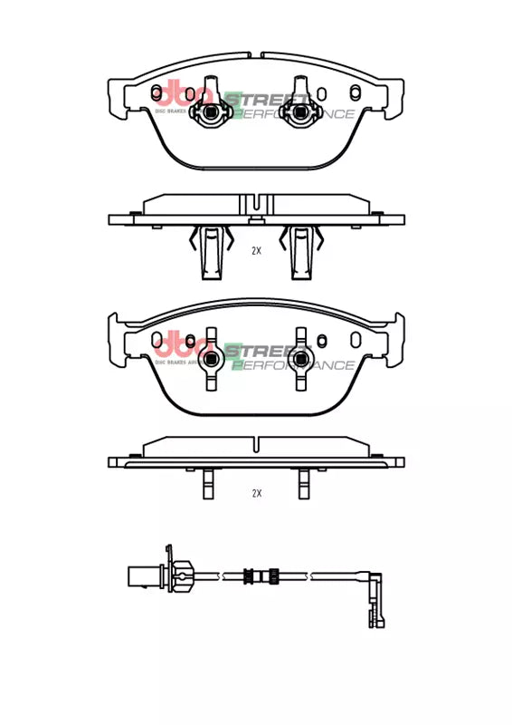 Placute Frana DBA Street Performance Fata Audi A8 / Audi SQ5 DB15099SP