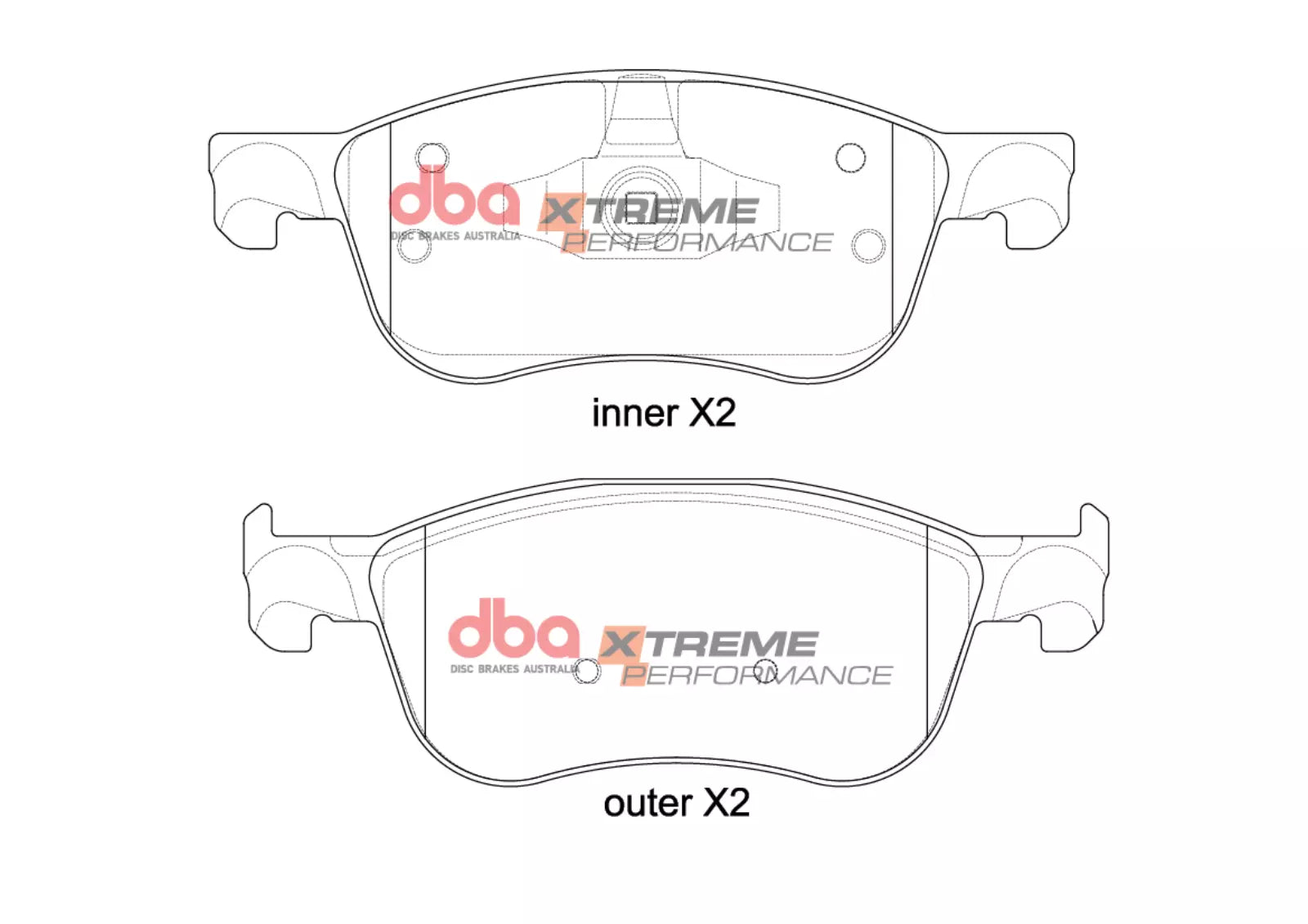 Placute Frana DBA Xtreme Performance Fata Ford Fiesta DB15149XP