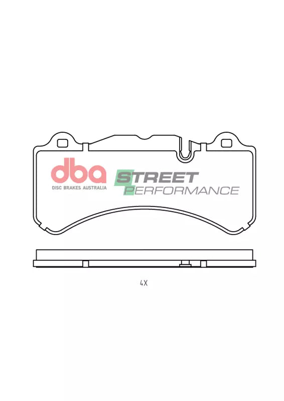 Placute Frana DBA Street Performance Suitable to DBABU3000 Fata Volkswagen Amarok DB15323SP