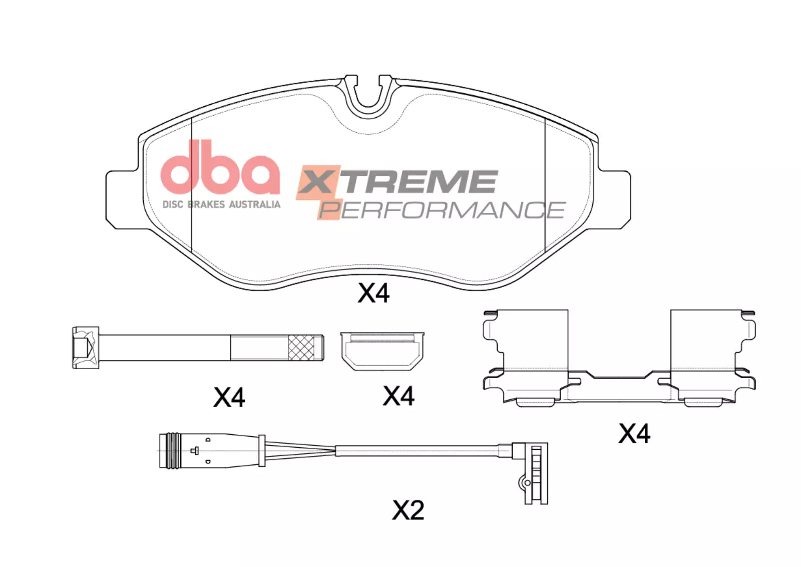 Placute Frana DBA Xtreme Performance Fata Mercedes-Benz DB1973XP