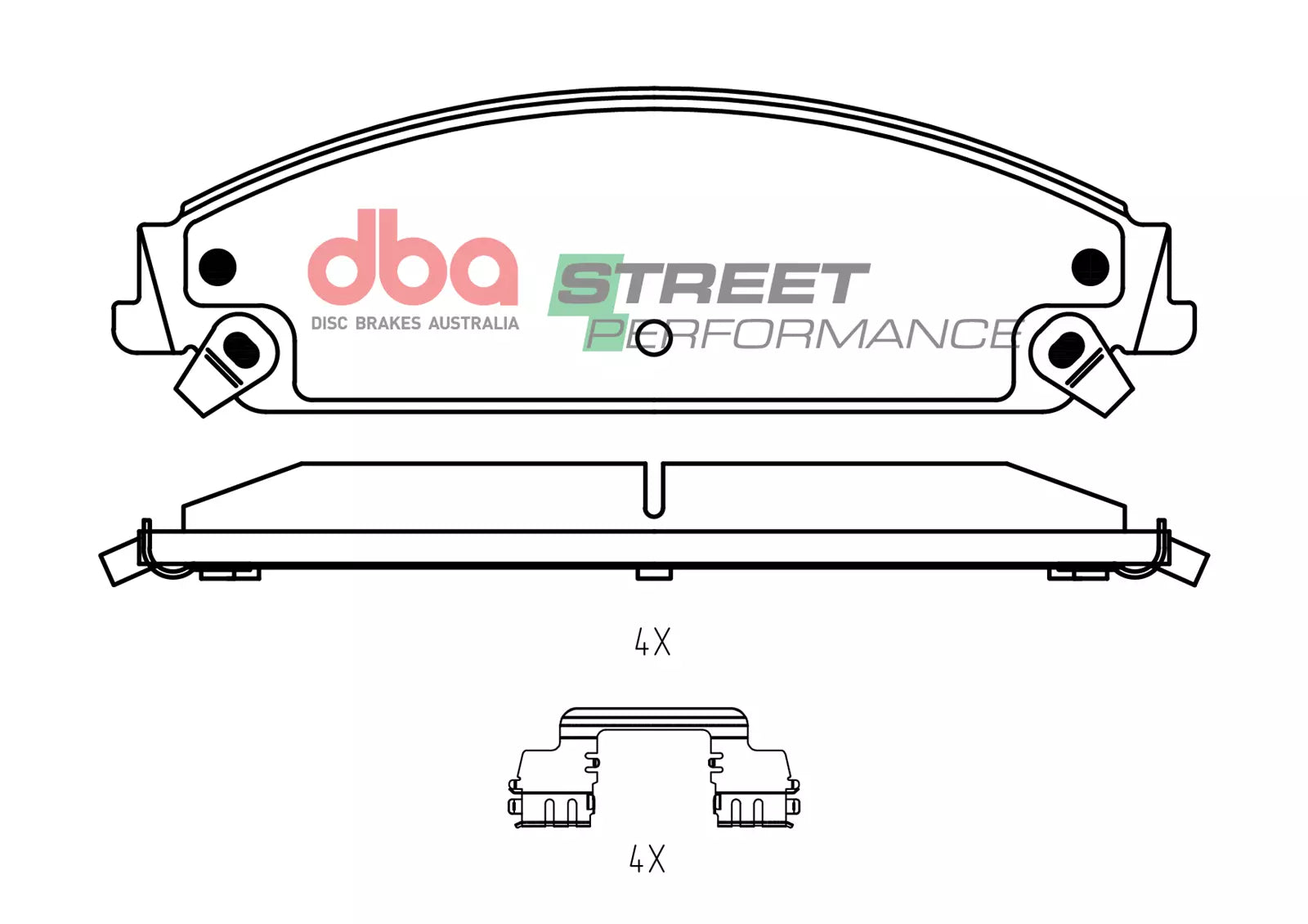 Placute Frana DBA Street Performance Fata Chrysler 300C / Dodge Challenger V6 DB2008SP