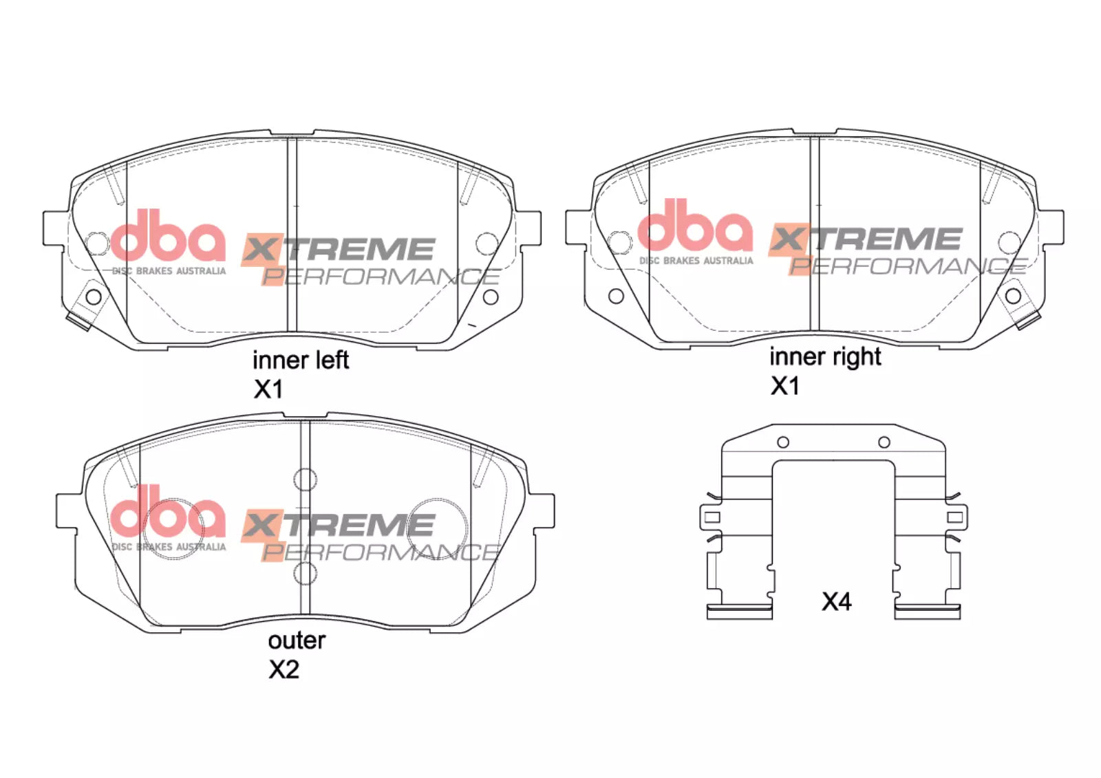Placute Frana DBA Xtreme Performance Fata Hyundai/Kia DB2174XP