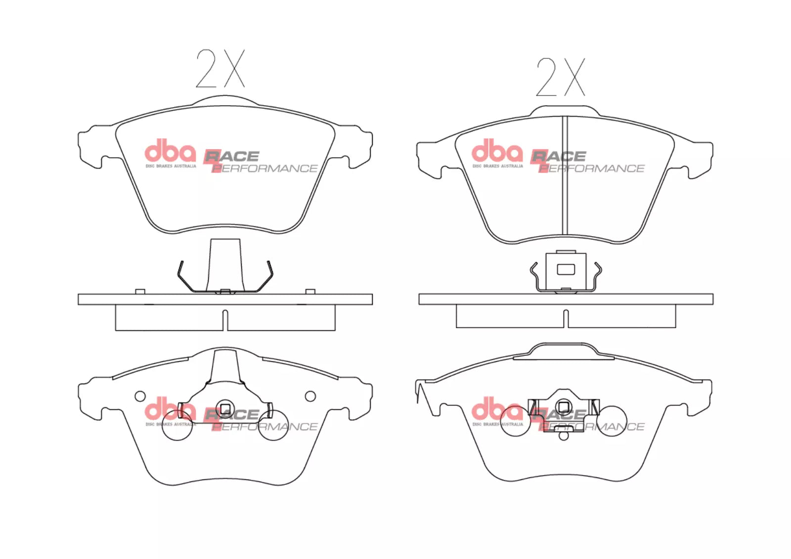 Placute Frana DBA Race Performance Fata DB2176RP