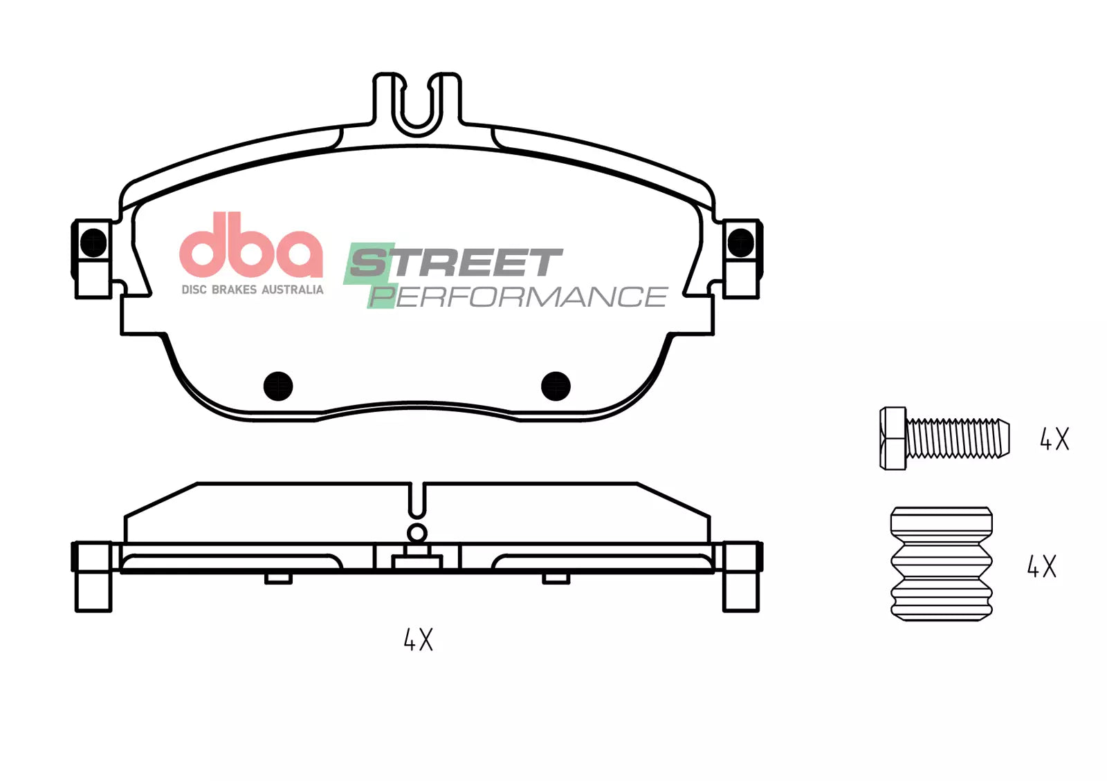 Placute Frana DBA Street Performance Fata Mercedes-Benz DB2315SP