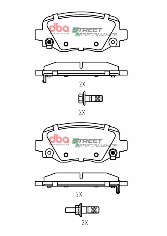 Placute Frana DBA Street Performance Spate Jeep Cherokee DB2338SP