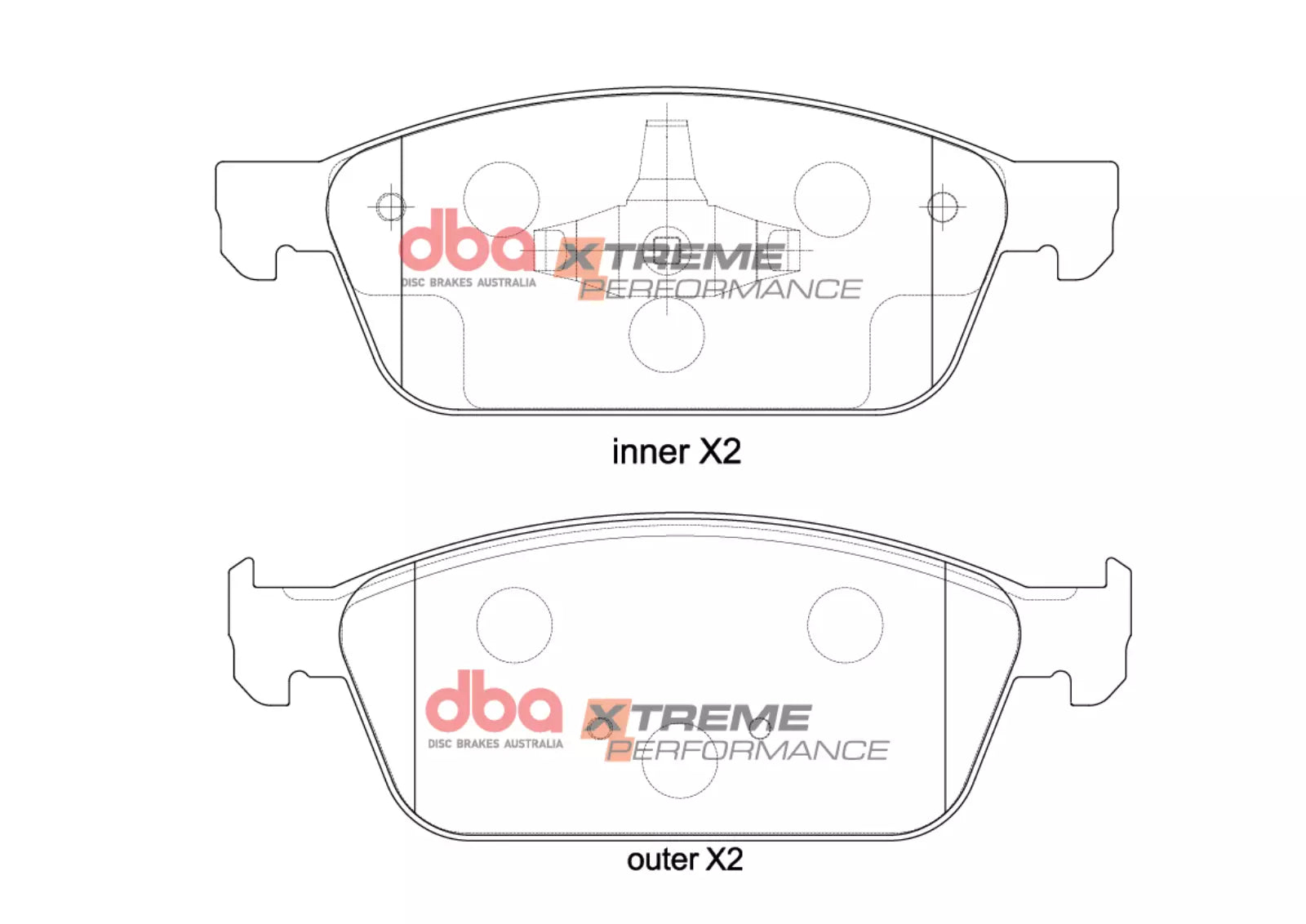 Placute Frana DBA Xtreme Performance Fata Ford DB2353XP