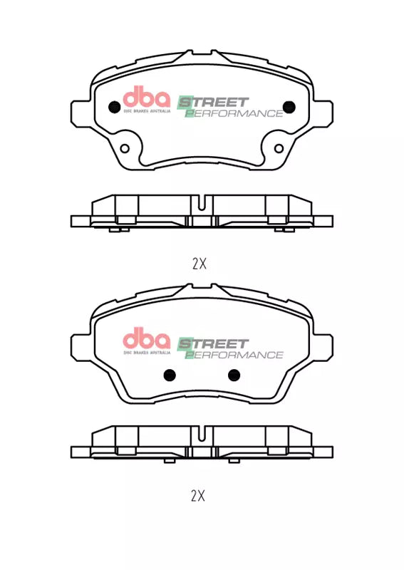 Placute Frana DBA Street Performance Fata Ford Fiesta / Ford Tourneo Courier DB2382SP