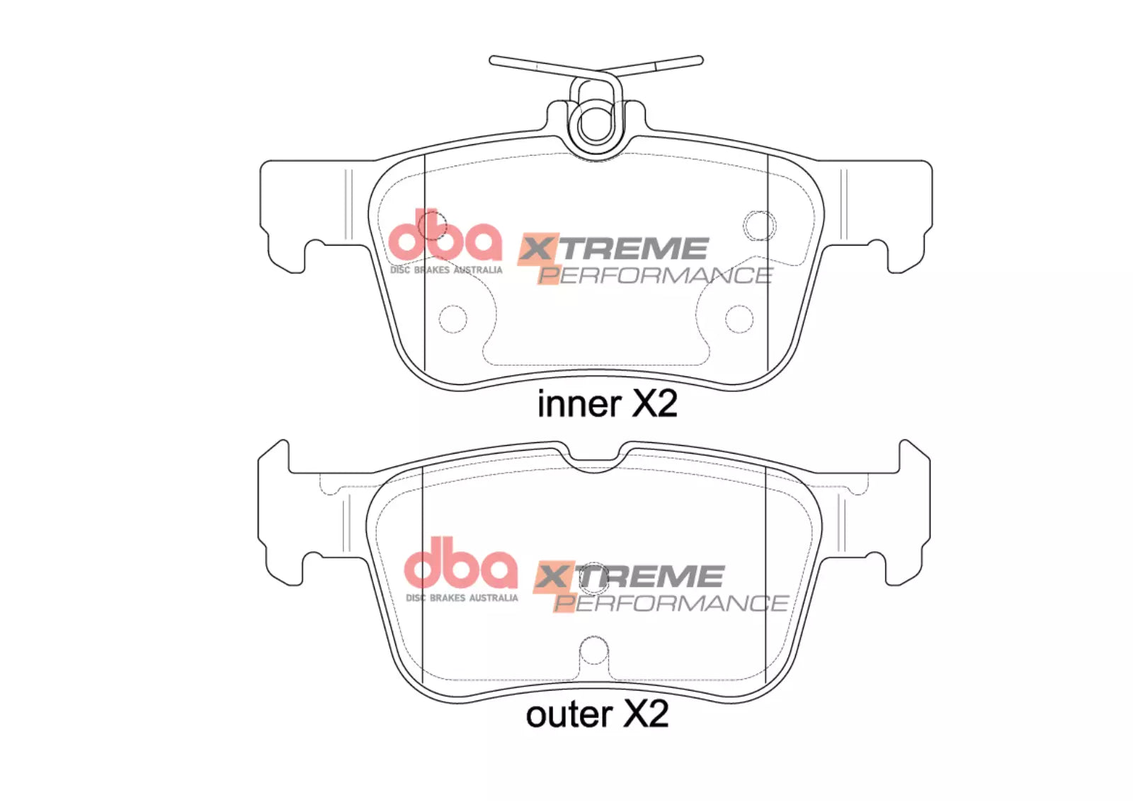 Placute Frana DBA Xtreme Performance Spate Ford Focus / Ford Mondeo DB2406XP