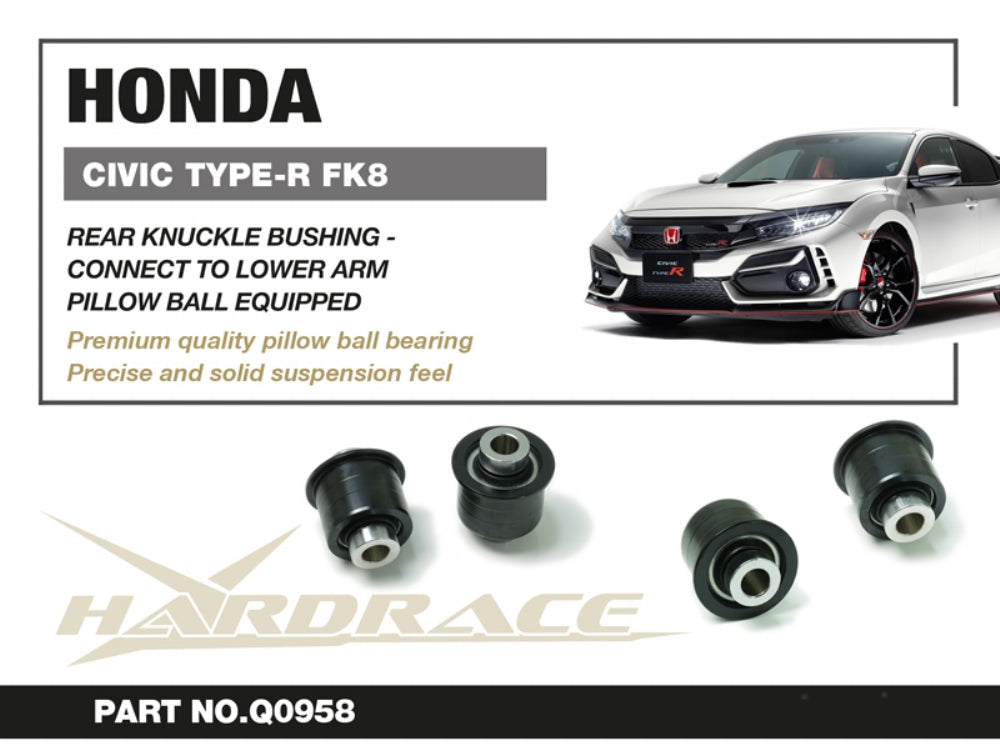 Set bucse fuzeta spate, spre bratul inferior Hardrace pentru Honda Civic - Q0958