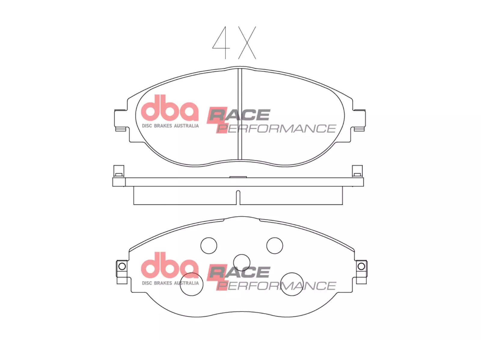 Placute Frana DBA Race Performance Fata DB8849RP