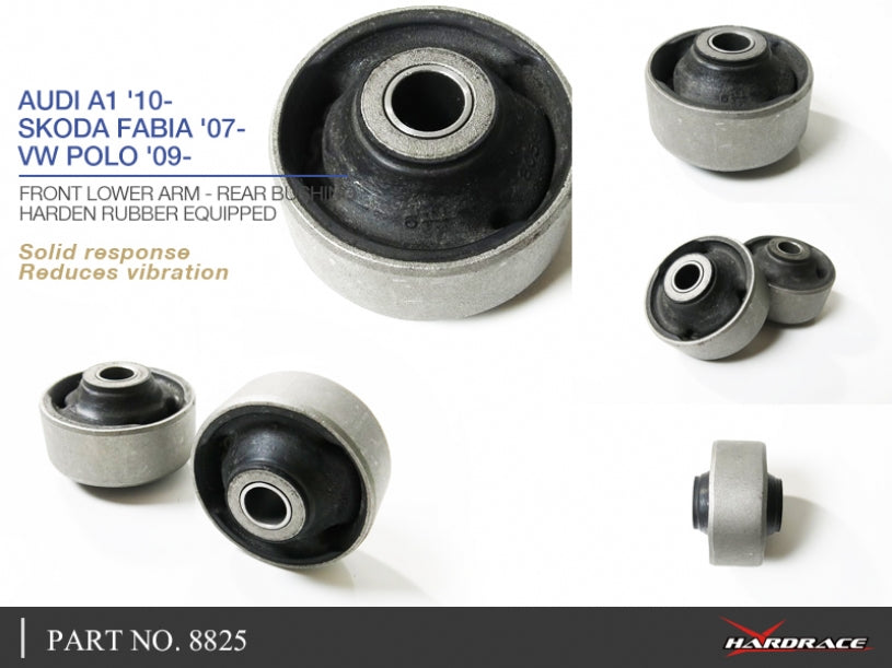 Set bucse brat suspensie inferior fata, capat spate Hardrace pentru Audi A1 / A3 / Skoda Fabia / Volkswagen Polo - 8825