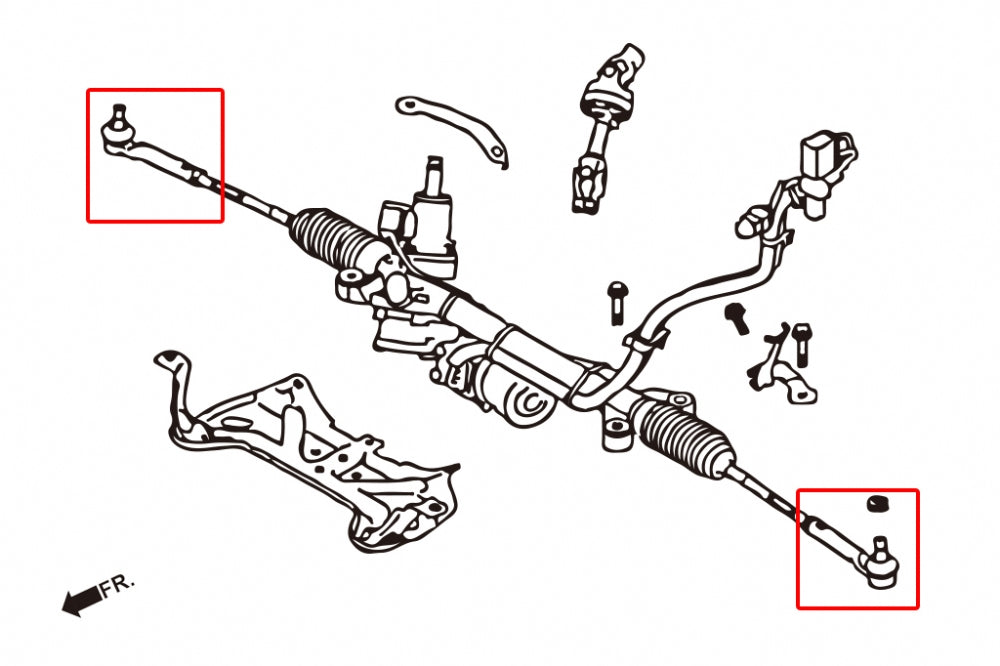 Capat de bara pentru roll center Hardrace pentru Subaru BRZ - Q1046