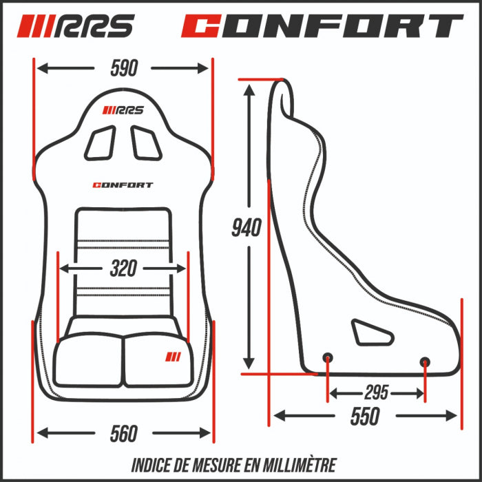 Scaun RRS Confort omologat FIA