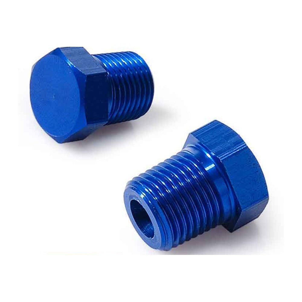 Dop 1/8 NPT cu Cap Hexagonal, Aluminiu Albastru, Let's Race