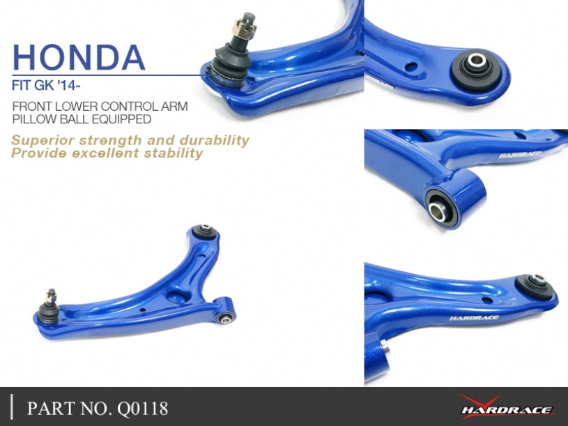 Brat suspensie inferior fata Hardrace pentru Honda Jazz - Q0118