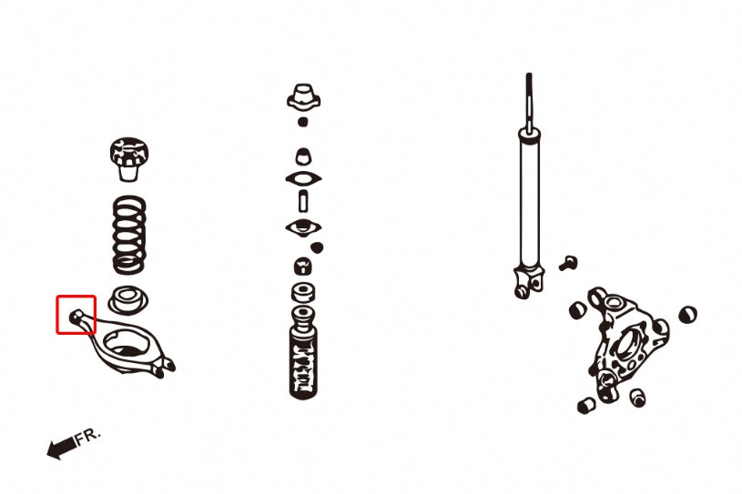 Set bucse brat suspensie inferior spate, capat interior Hardrace pentru Infiniti G / Nissan 350Z - 7250