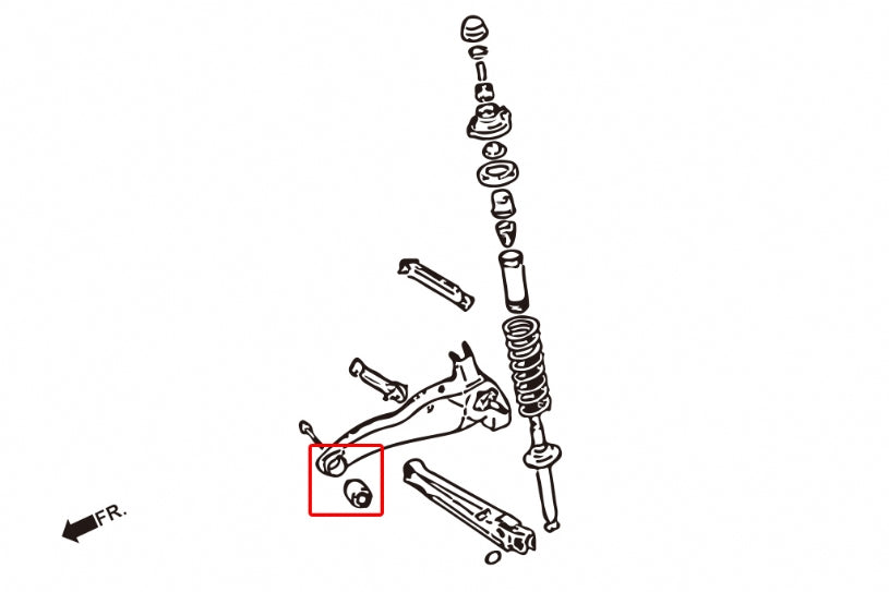 Set bucse brat longitudinal spate Hardrace pentru Mitsubishi Colt / Lancer Evo - 6352
