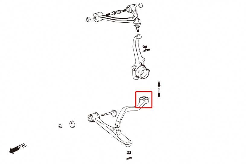 Set bucse brat tensiune fata Hardrace pentru Lexus GS / SC / Toyota Aristo - 8821