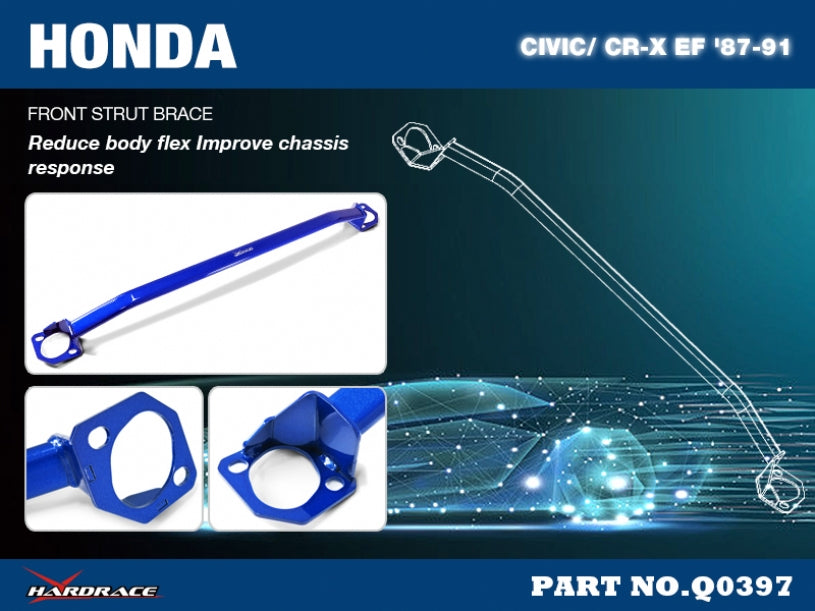 Bara rigidizare telescoape fata Hardrace pentru Honda CRX / Civic - Q0397