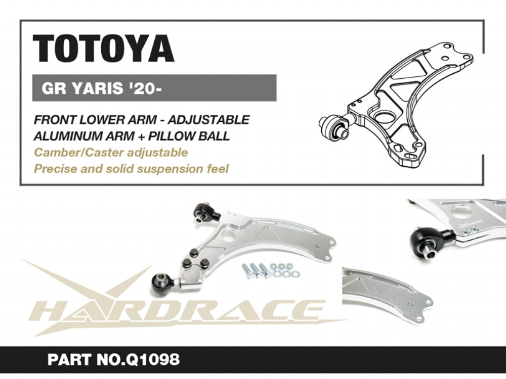 Brat suspensie inferior fata Hardrace pentru Toyota GR Yaris - Q1098