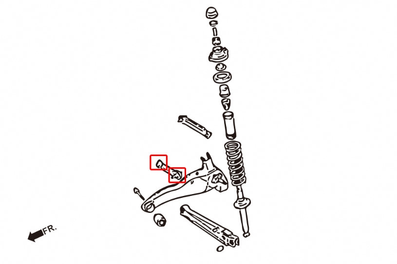 Set bucse brat convergenta spate Hardrace pentru Mitsubishi Colt / Lancer Evo - 7121