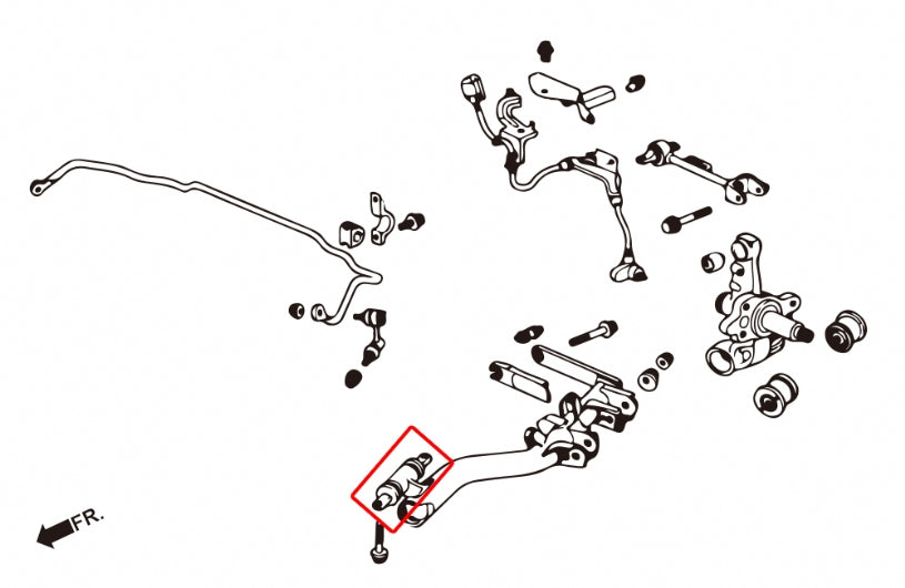 Set bucse brat longitudinal spate Hardrace pentru Honda Civic / Integra - 6595